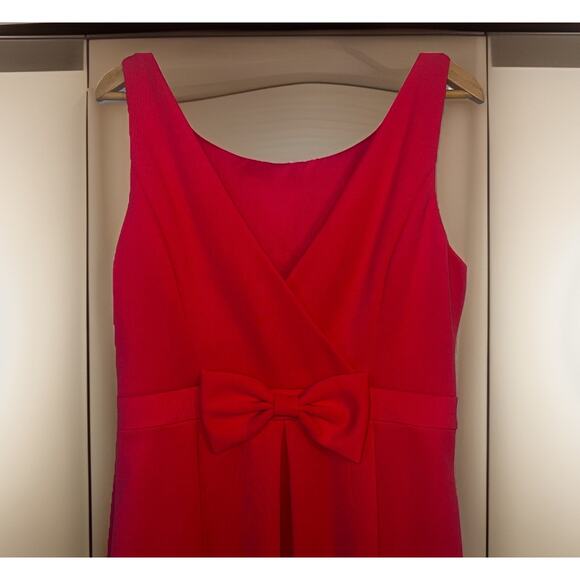 NWT Jessica Simpson Women's Sleeveless Fit & Flare Coral Dress Size 14 Bow Back - Picture 7 of 11